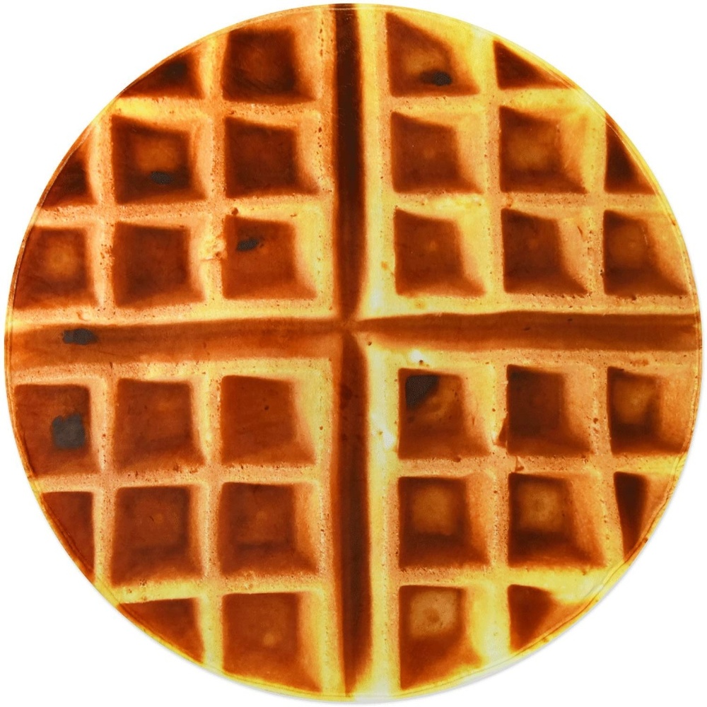 Giant Flour Waffles Throw Blanket